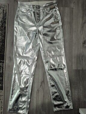 Silver "Leather" Gap Pants